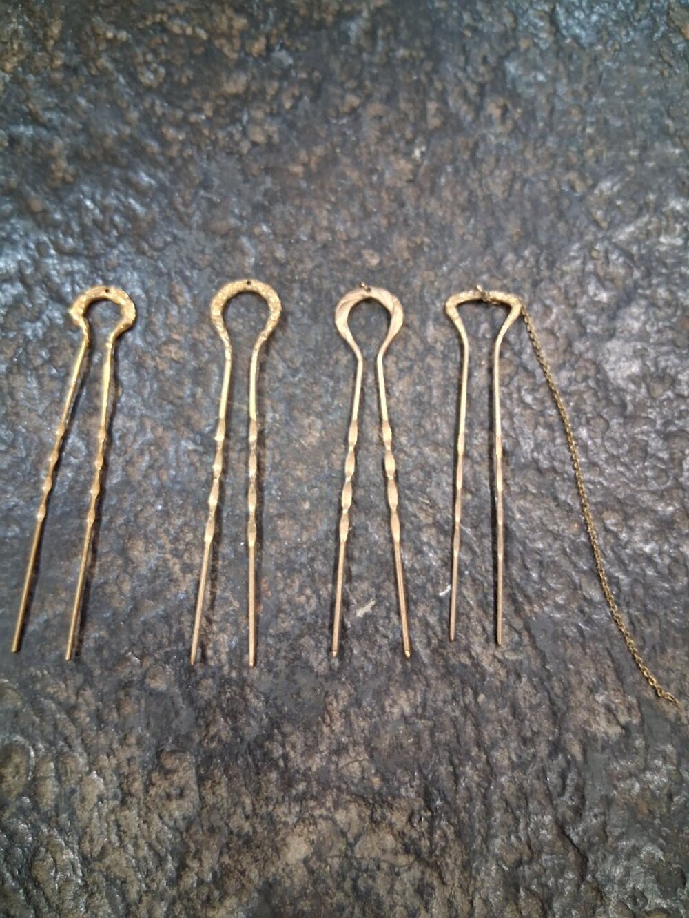 Antique hair pins